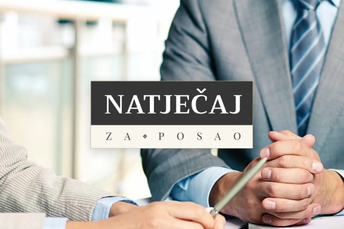 Javni natječaj za prijam djelatnika u radni odnos na neodređeno vrijeme